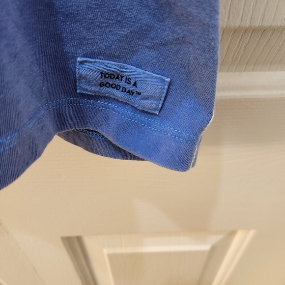 Life is Good Women's XXL Cropped Crusher T Shirt " Optimist " Blue - Picture 6 of 9